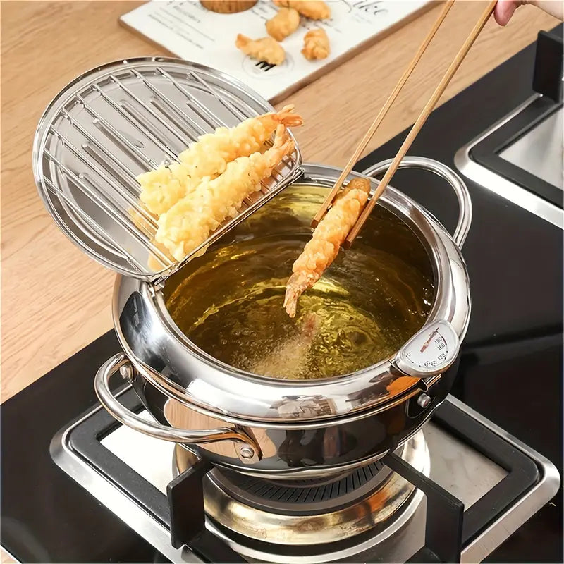 مقلاة عميقة يابانيه بمصفاة زيت