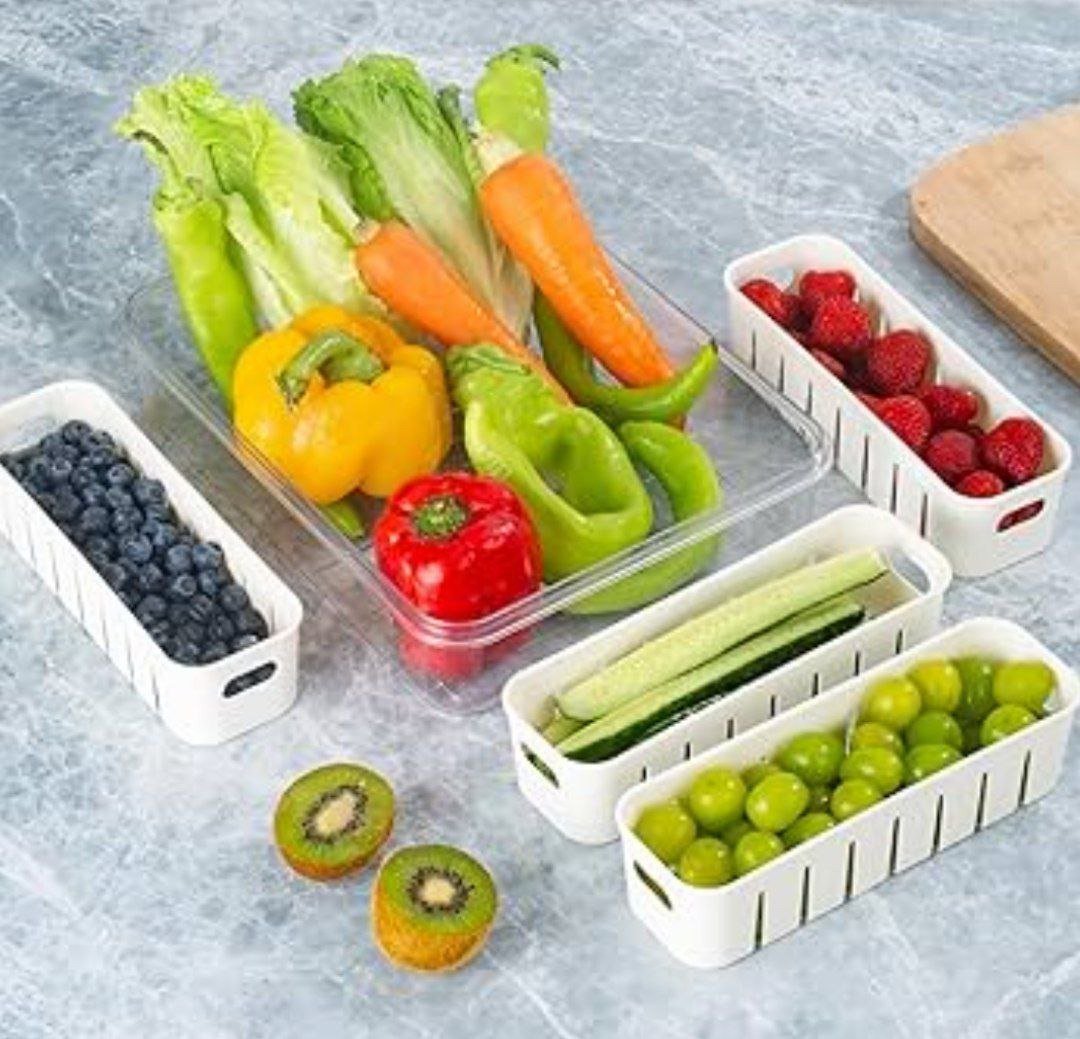 علبة ثلاجه مقسمه بغطاء - Hommy