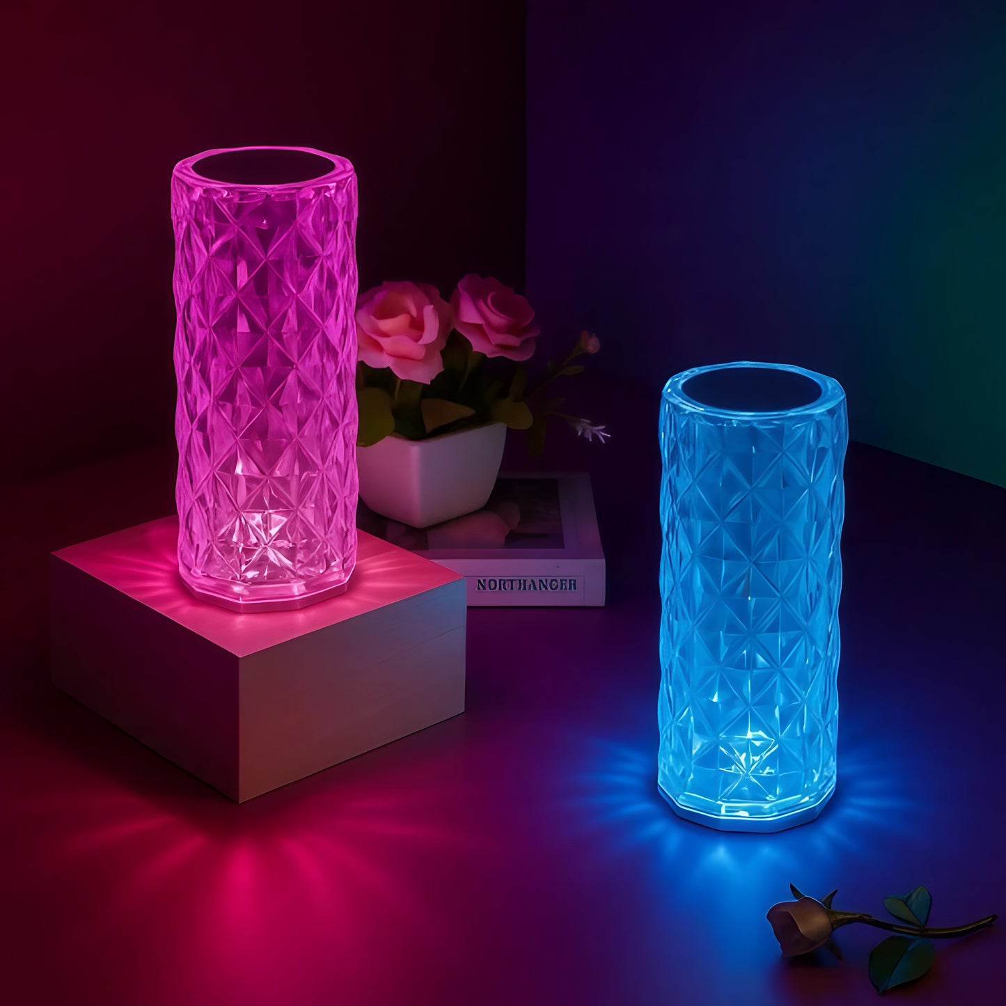 ابجوره كريستال ١٦ لون تعمل بالريموت - Hommy