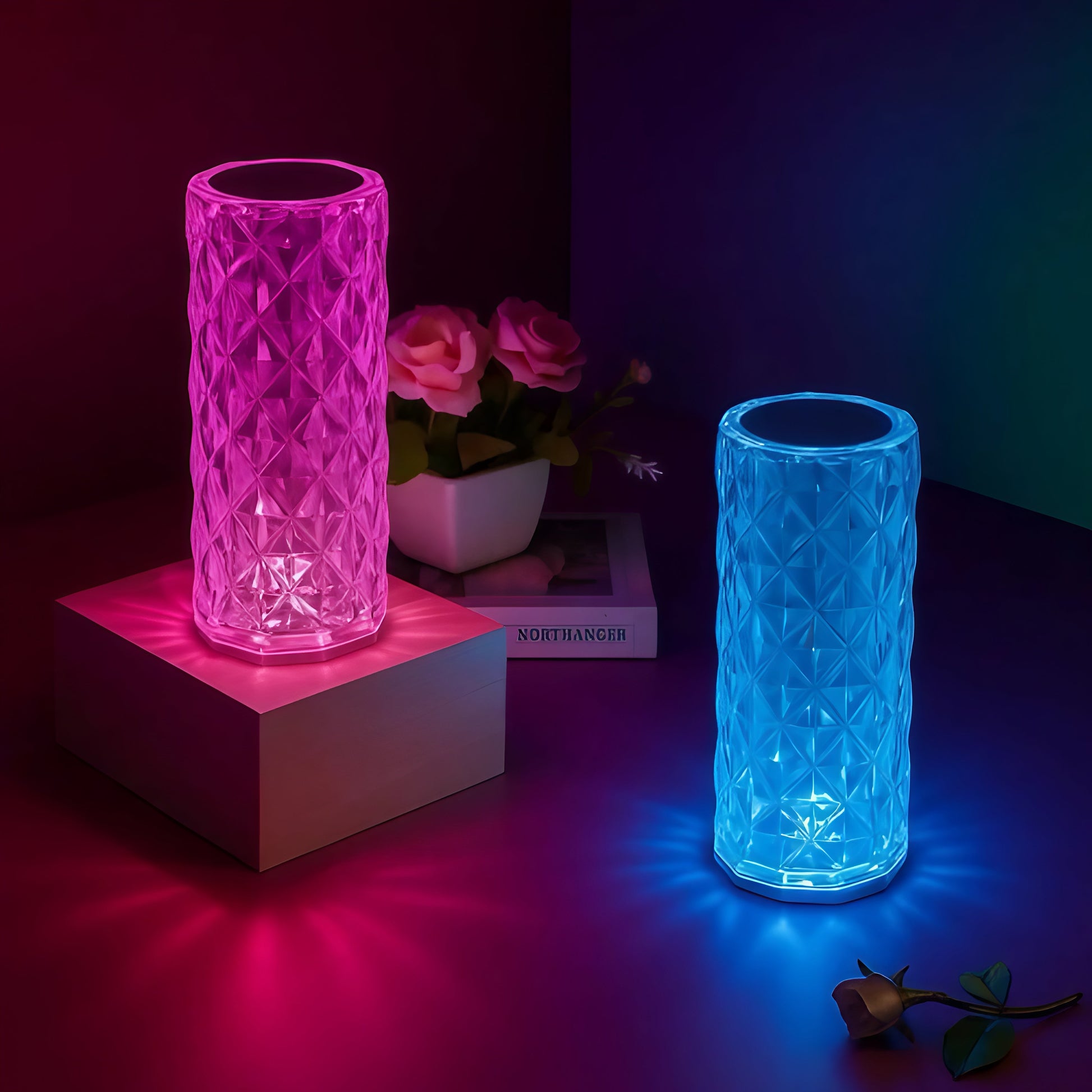 ابجوره كريستال ١٦ لون تعمل بالريموت - Hommy