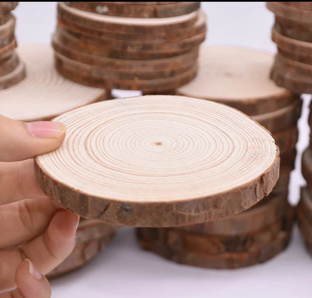 كوستر خشب طبيعي - ٥ قطع - Hommy