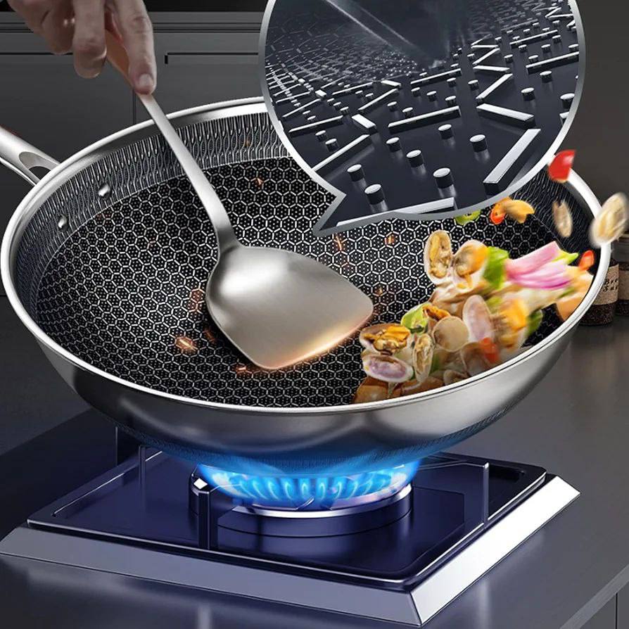 مقلاة ووك جامبو 32 سم - Hommy