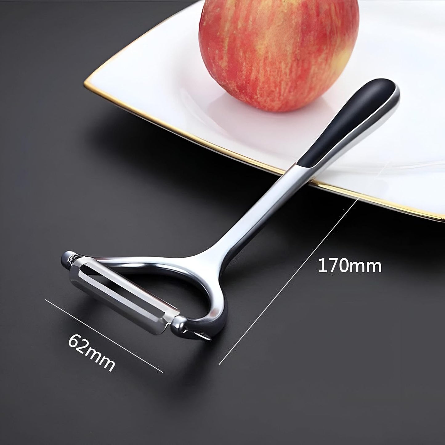 مقشرة خضروات وفاكهة ستانلس ستيل - Hommy