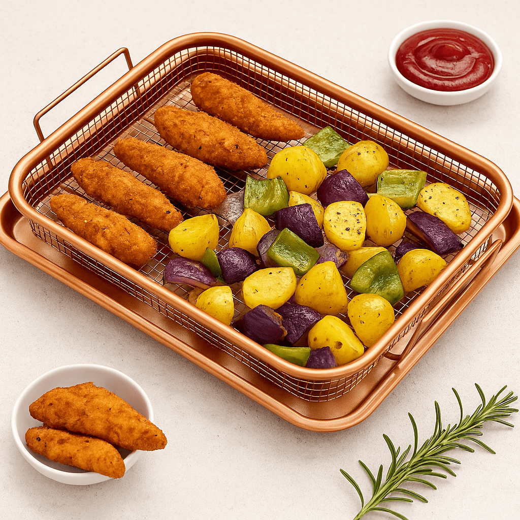 صينية خبز وقلي بتصميم شبكي - Hommy