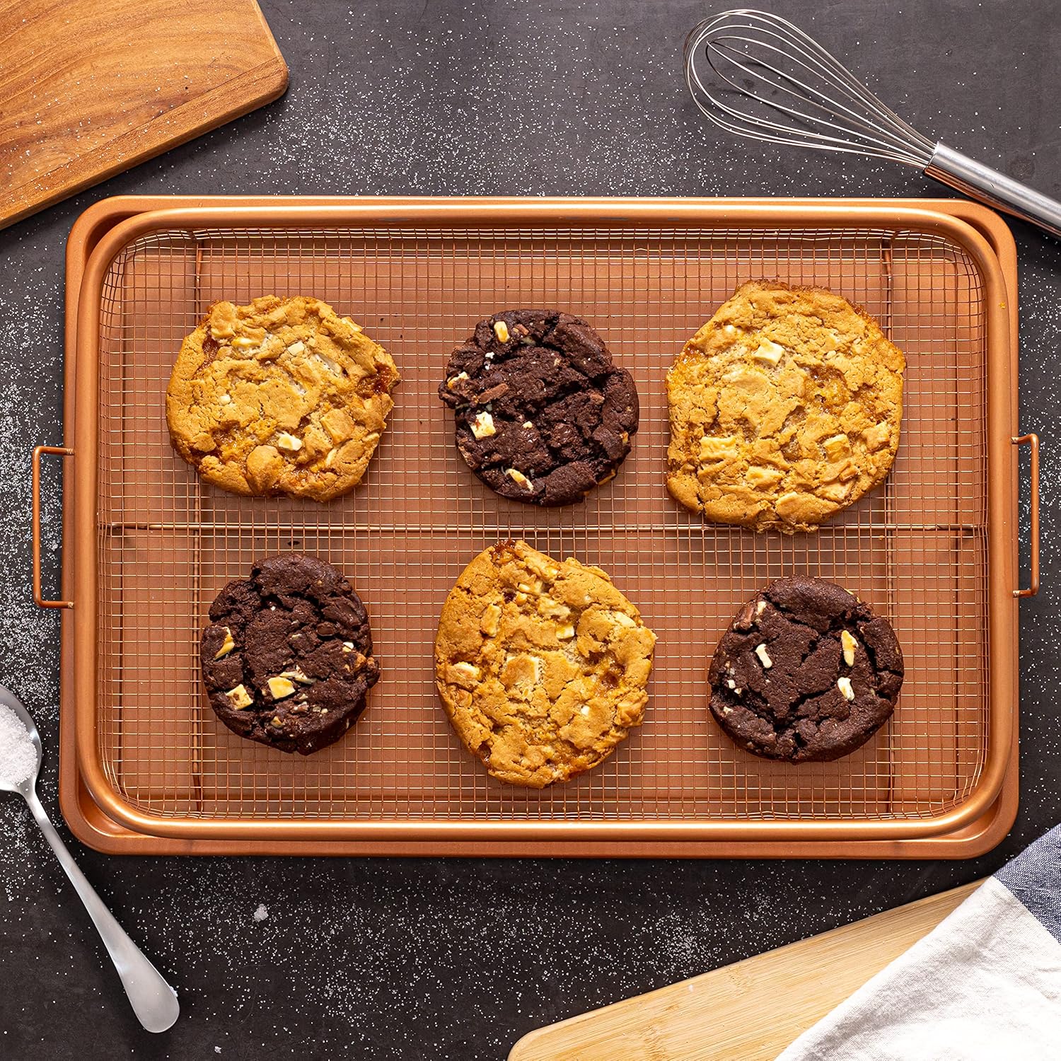 صينية خبز وقلي بتصميم شبكي - Hommy