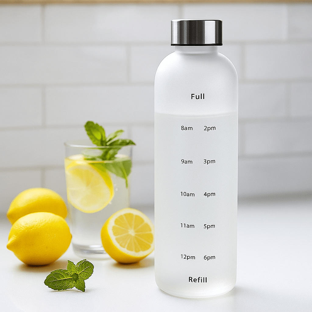 زجاجة ماء محفزة – 1 لتر مقاومة للتسرب - Hommy