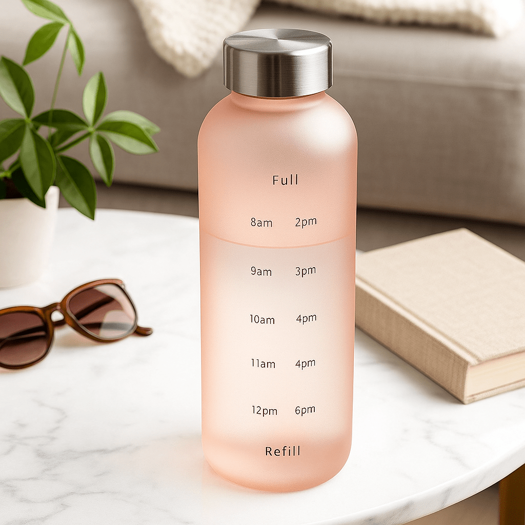 زجاجة ماء محفزة – 1 لتر مقاومة للتسرب - Hommy