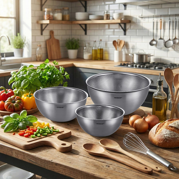 طقم بولات ومصفاة أرشيا استانلس ستيل 6 قطع -3719