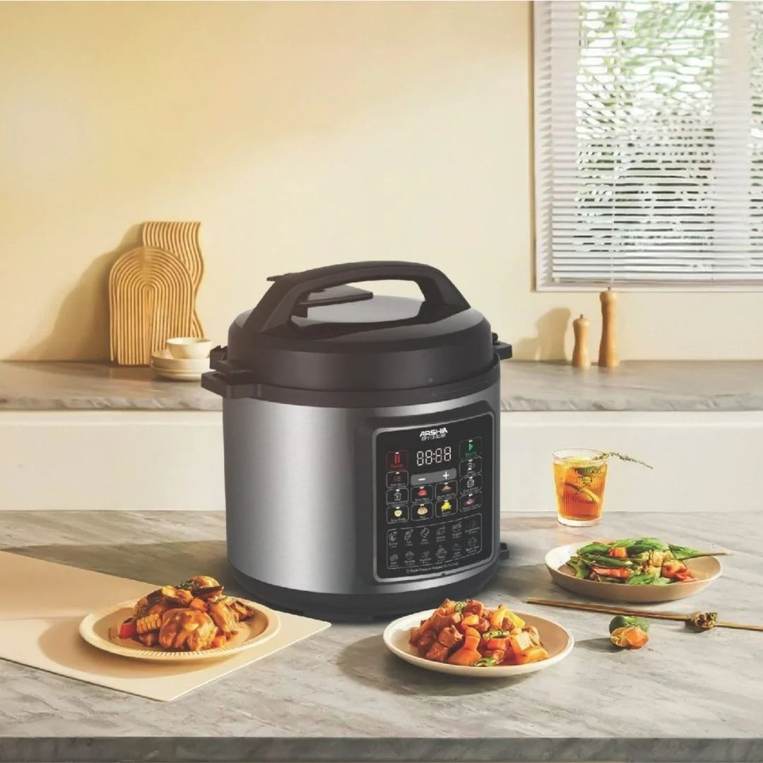 Arshia Digital Pressure Express Cooker 6L - حلة ضغط – 3386
