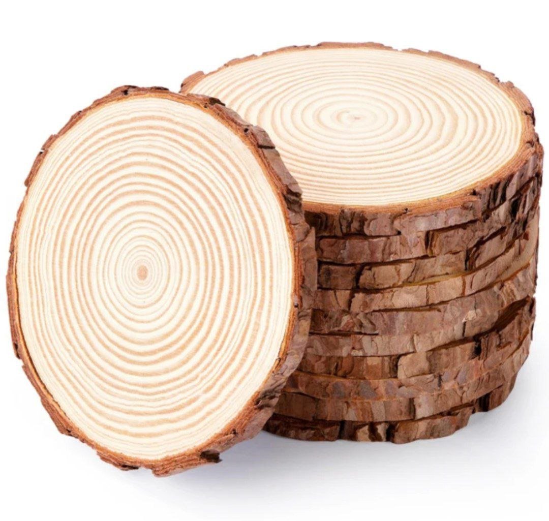 كوستر خشب طبيعي - ٥ قطع - Hommy