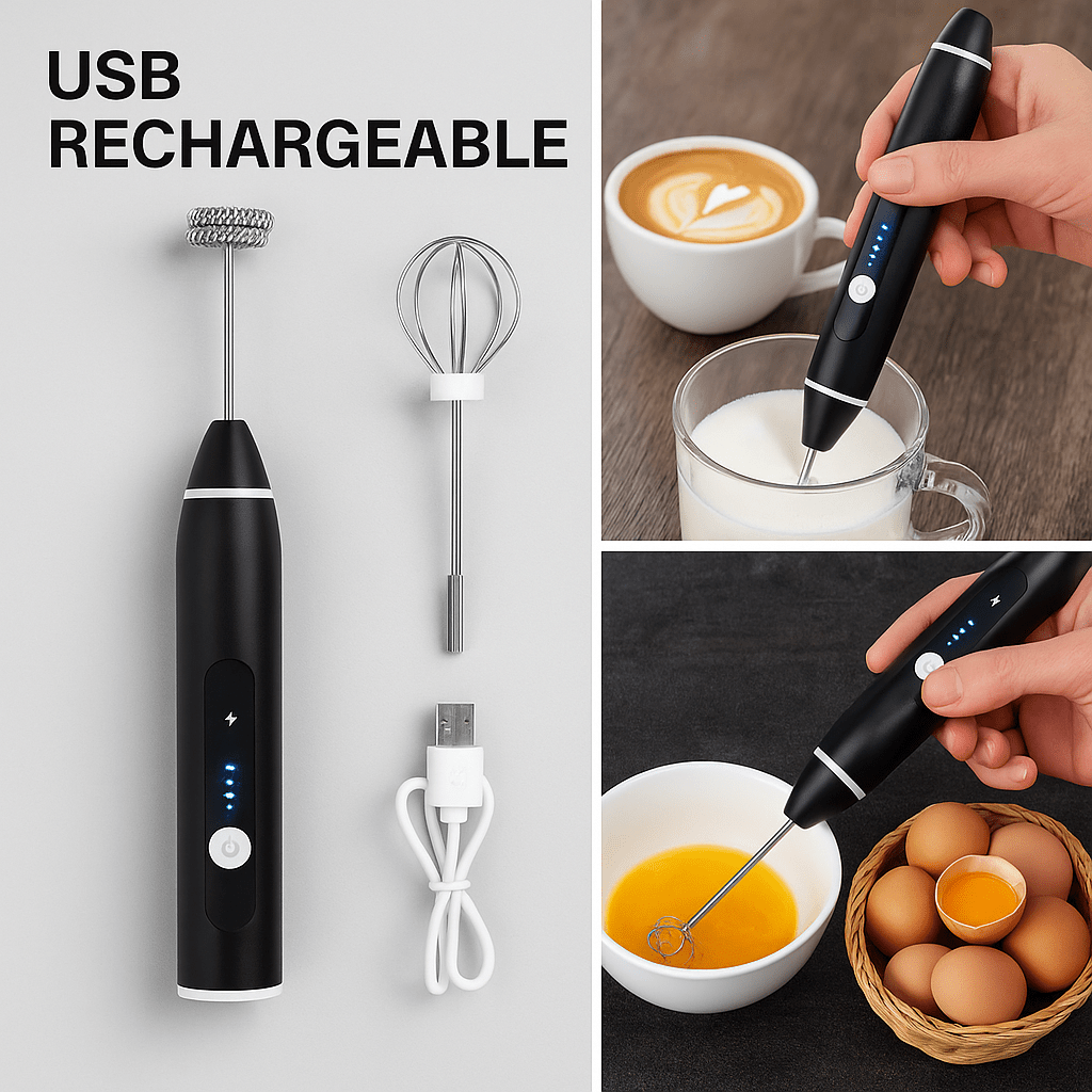 مضرب خفق قابل لاعادة الشحن بثلاث سرعات - Hommy