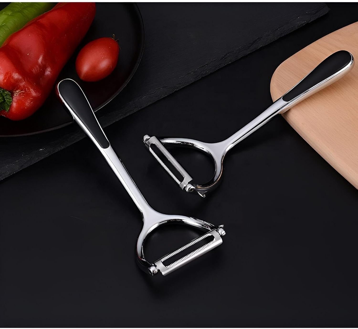 مقشرة خضروات وفاكهة ستانلس ستيل - Hommy