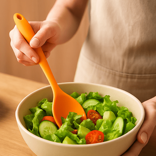 ملعقه سيليكون غير مسطحه - Hommy