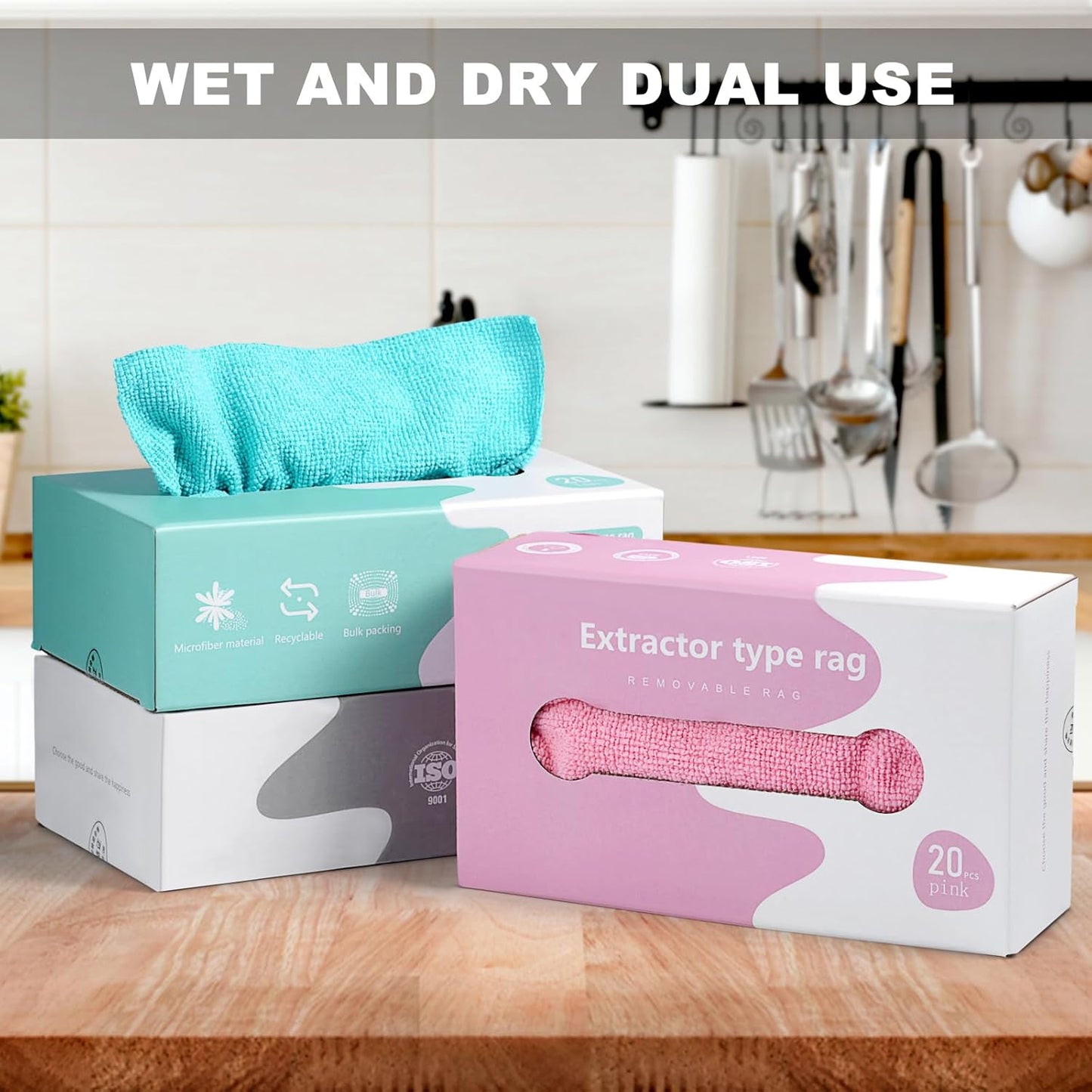 مناديل من الألياف قابلة لإعادة الاستخدام - Hommy