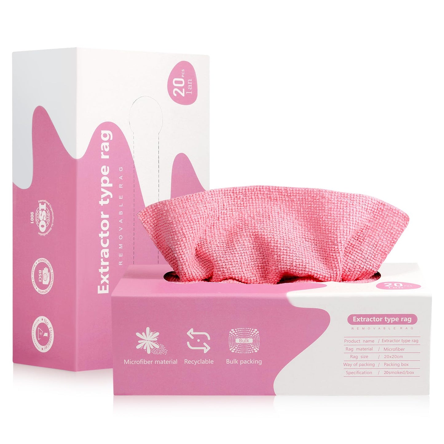 مناديل من الألياف قابلة لإعادة الاستخدام - Hommy