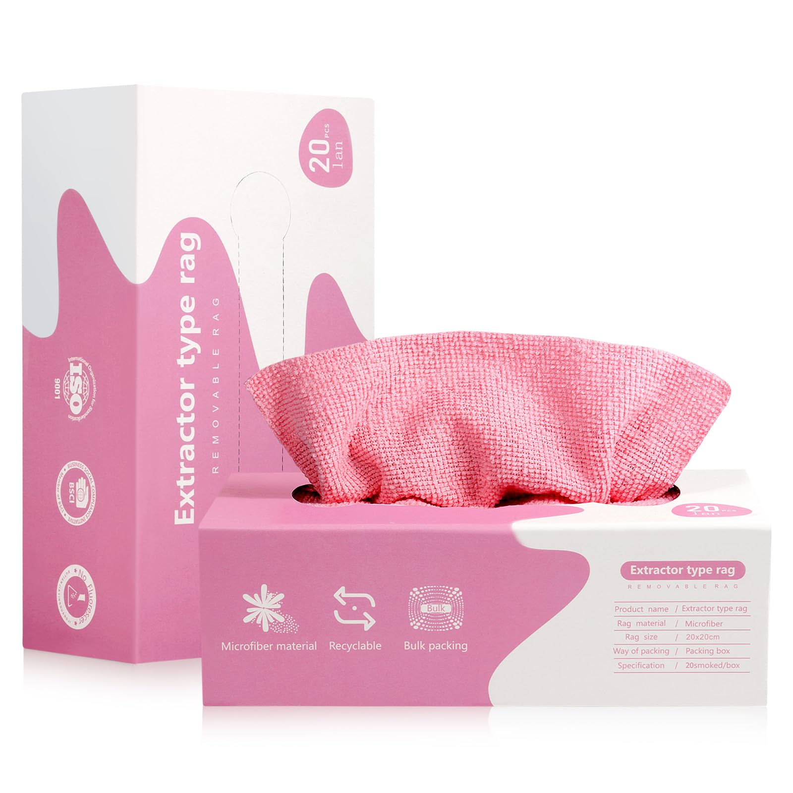 مناديل من الألياف قابلة لإعادة الاستخدام - Hommy