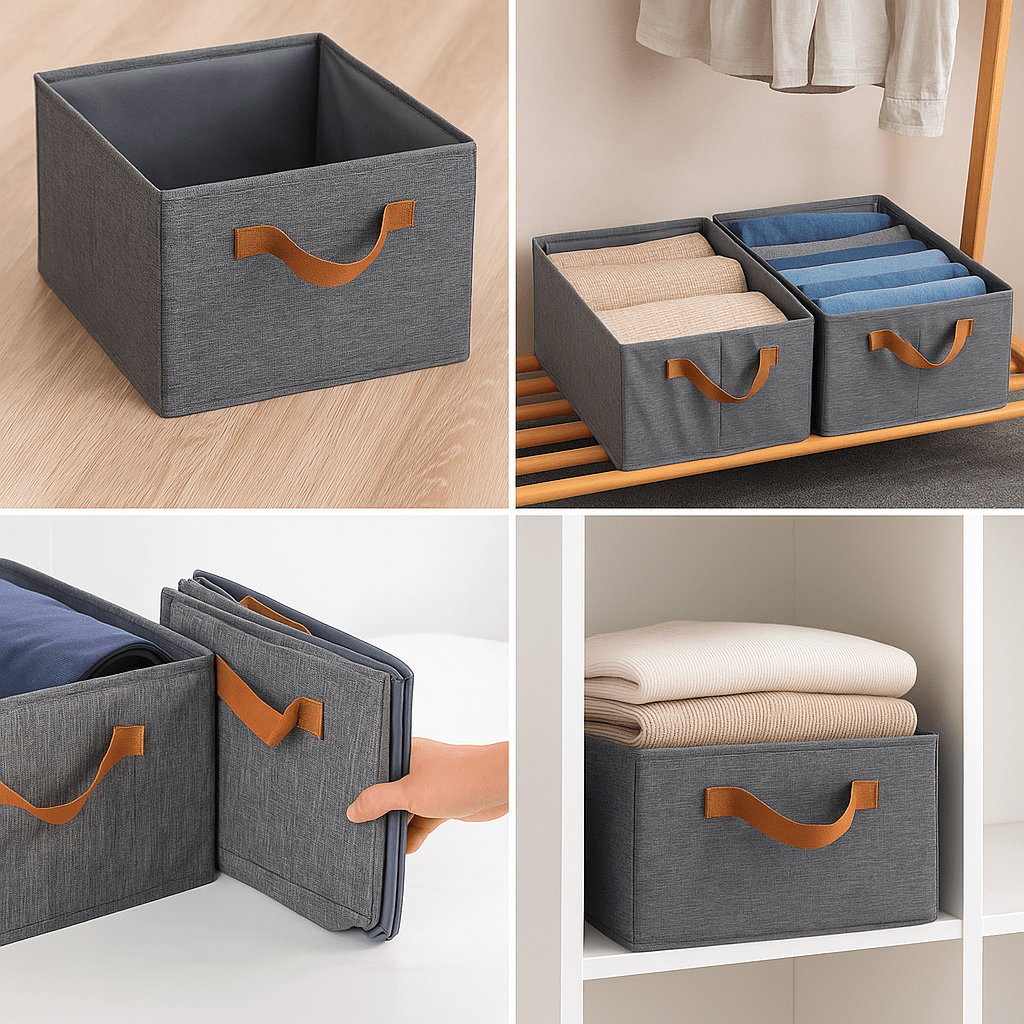 صندوق تخزين قماشي قابل للطي - Hommy