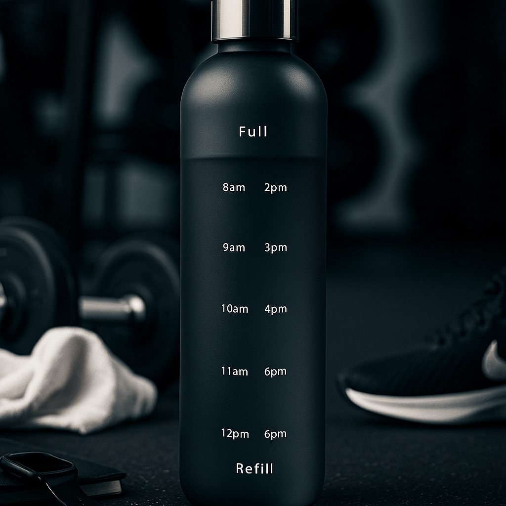 زجاجة ماء محفزة – 1 لتر مقاومة للتسرب - Hommy